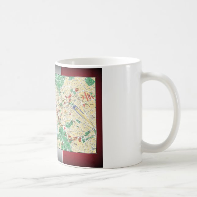 Rom City Map Kaffeetasse (Rechts)
