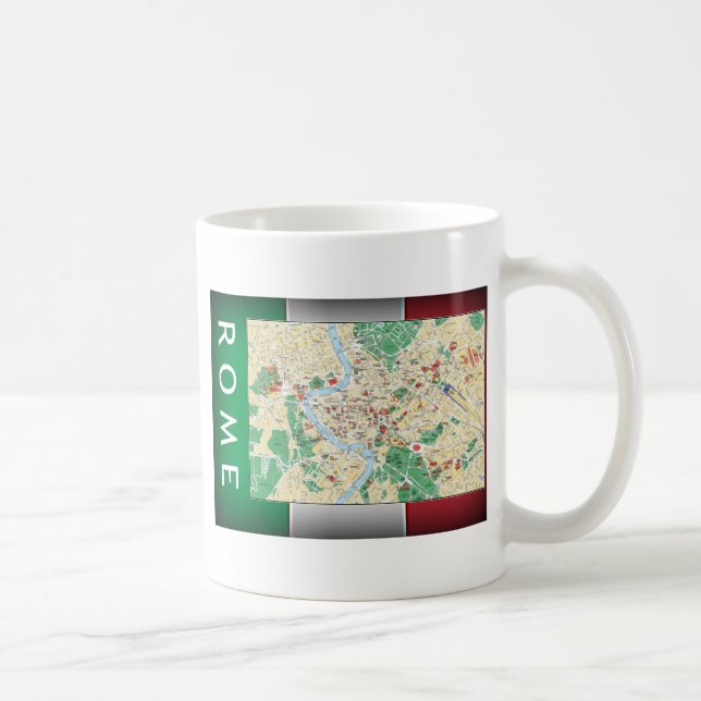 Rom City Map Tasse (Rechts)
