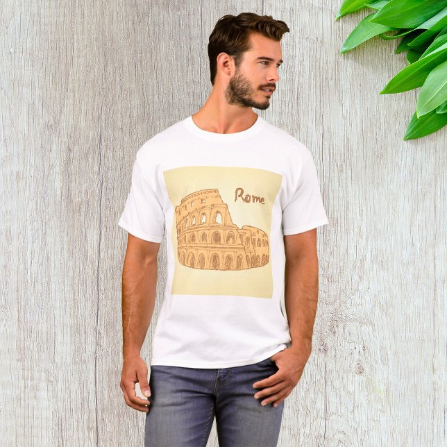 Rom Colosseum Sketch Mens T-Shirt (Von Creator hochgeladen)