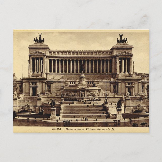 Rom, Denkmal von Vittorio Emanuelle II Postkarte (Vorderseite)