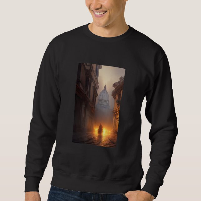 Rom Dunkle Akademie-Fantasy-Gotik Sweatshirt (Vorderseite)