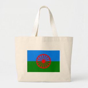 Rom-Flagge (Romani Flagge) Jumbo Stoffbeutel