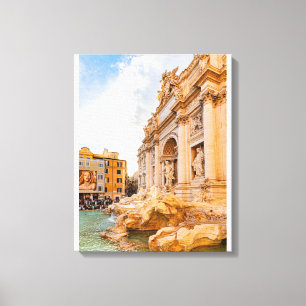 Rom Fontaine de Trevi Leinwanddruck