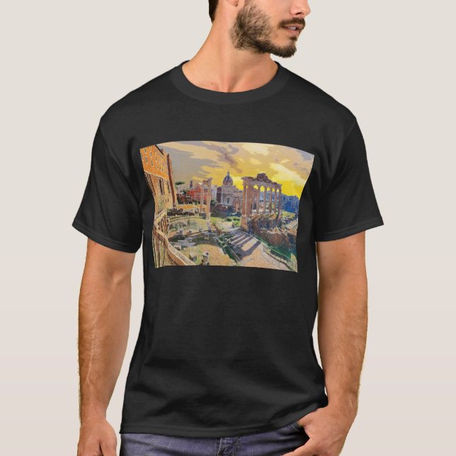 Rom Forum Romanum Architecture Italien #3 T-Shirt (Vorderseite)