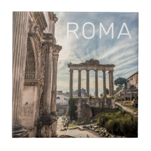 Rom Forum Romanum Italien Feiertag Souvenir Fliese