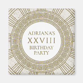 Rom Geburtstagsparty mit Steinelementen Magnet