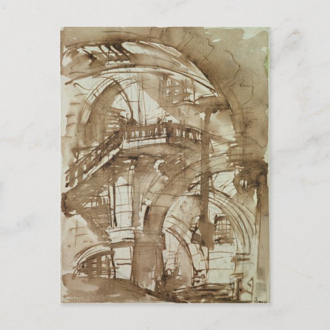 Rom-Gefängnis, c.1744-5 Postkarte (Vorderseite)