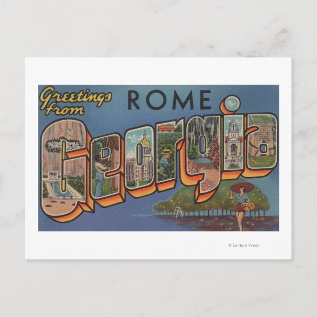 Rom, GeorgienGroße BriefszenenRom, GA Postkarte (Vorderseite)