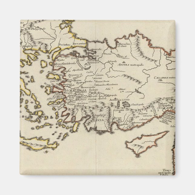 Rom, Griechenland, Türkei Magnet (Vorne)