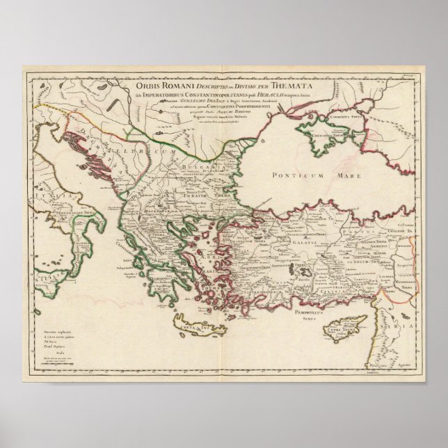 Rom, Griechenland, Türkei Poster (Vorne)