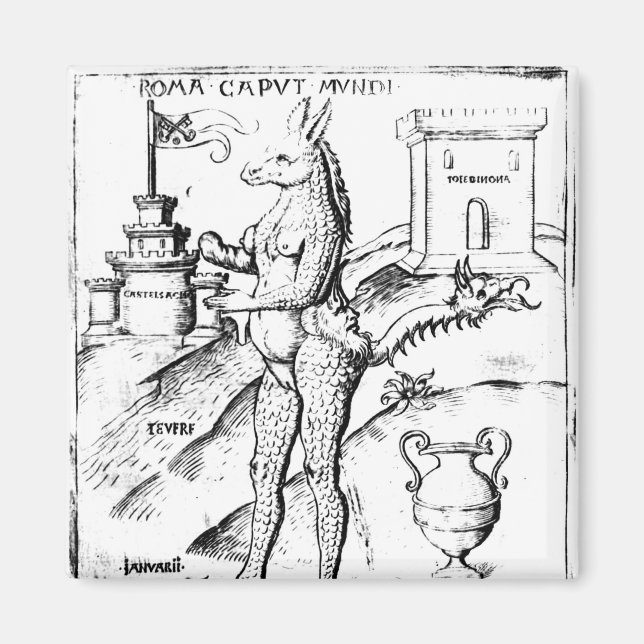 Rom, Hauptstadt der Welt, 1596 Magnet (Vorne)