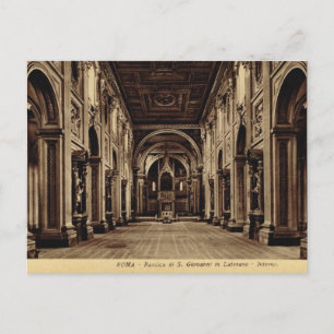 Rom, Innenansicht von St. Johannes im Lateran Postkarte