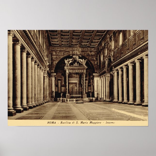 Rom, Inside S. maria Maggiore Poster (Vorne)