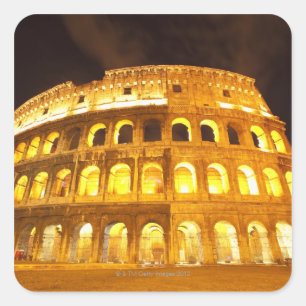 Rom, Italien 8 Quadratischer Aufkleber