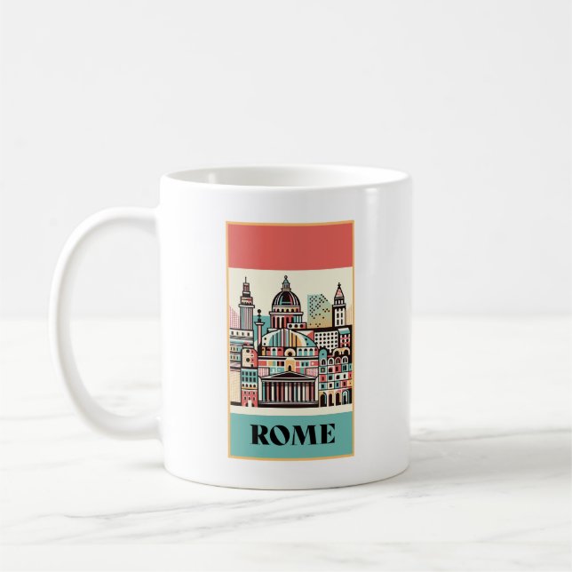Rom Italien Art Deco Kaffeetasse (Links)