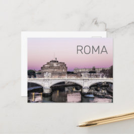 Rom Italien Castel Sant'Angelo Bridge Feiertagspostkarte