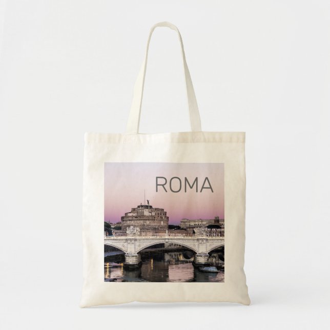Rom Italien Castel Sant'Angelo Bridge Tragetasche (Vorne)