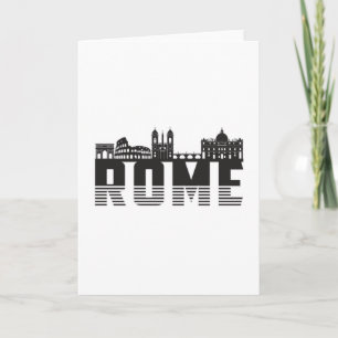 Rom Italien City Skyline Cityscape Funny Gift Idee Karte