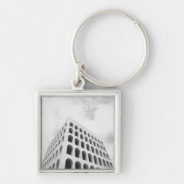Rom Italien, EUR Palazzo del Lavoro Schlüsselanhänger (Vorne)