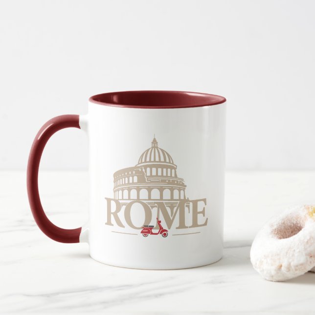 Rom Italien Europa Tasse (Mit Donut)