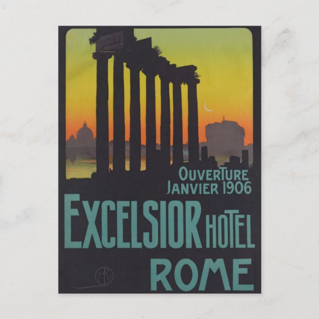 Rom Italien Europa Vintage Travel Postkarte (Vorderseite)
