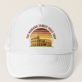 Rom Italien Familienreise Coliseum Sunset Custom Truckerkappe