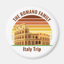 Rom Italien Familienreise Kolosseum Sunset Custom Magnet