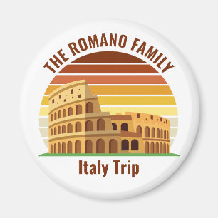 Rom Italien Familienreise Kolosseum Sunset Custom Magnet