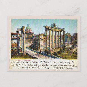 Rom, Italien Foro Romano 1901 Postkarte