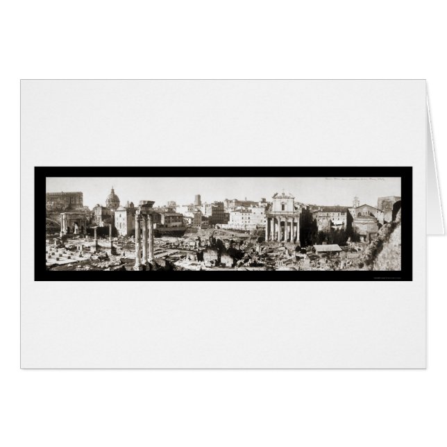 Rom, Italien Forum Foto 1909 (Vorderseite (Horizontal))