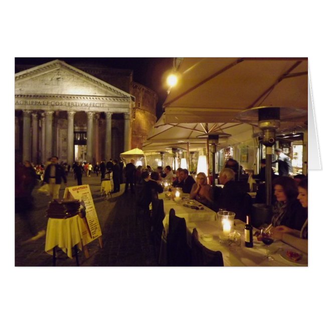 Rom, Italien in der Nacht (Vorderseite (Horizontal))