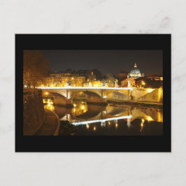 Rom, Italien in der Nacht Postkarte