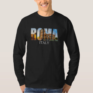 Rom Italien Italienische Flagge Italia Tourist Col T-Shirt