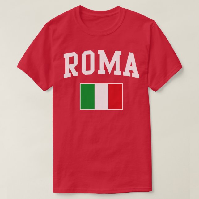 Rom Italien Italienische Flagge Italiens T-Shirt (Design vorne)