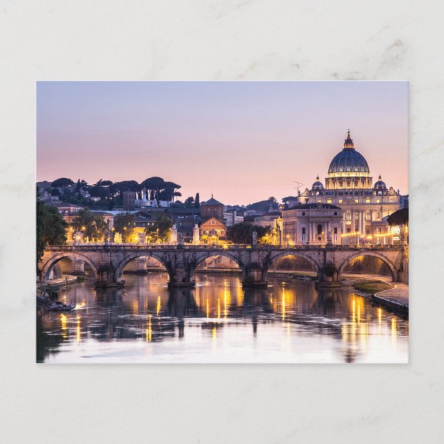 Rom Italien - Kathedrale St Peters Postkarte (Vorderseite)
