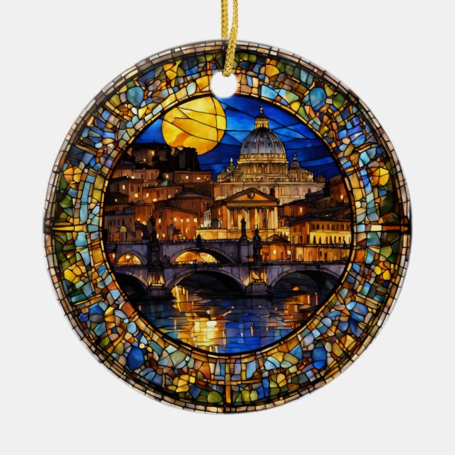 Rom Italien Keramik Ornament (Vorne)