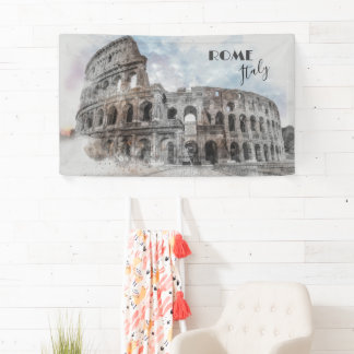 Rom Italien Kolloseum Vintage Banner