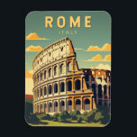 Rom Italien Kolloseum Vintage Magnet<br><div class="desc">Rom Kolosseum Vektorgrafik Design. Rom liegt im zentralen Teil der italienischen Halbinsel,  in Latium,  am Western des Tiber.</div>