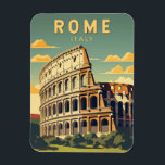 Rom Italien Kolloseum Vintage Magnet<br><div class="desc">Rom Kolosseum Vektorgrafik Design. Rom liegt im zentralen Teil der italienischen Halbinsel,  in Latium,  am Western des Tiber.</div>