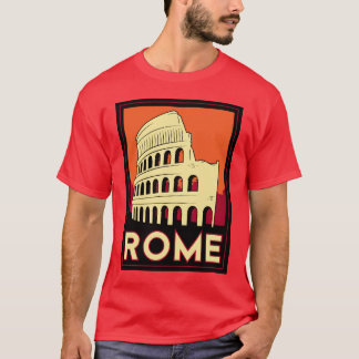 Rom Italien Kolosseum Europa Vintage Retro Reise T-Shirt