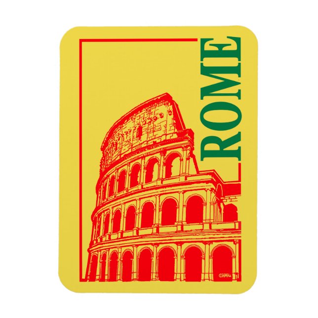 Rom, Italien Kolosseum Magnet (Vertikal)