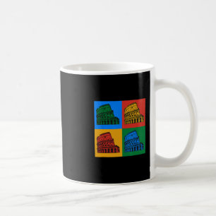 Rom Italien Kolosseum Pop Art Farben Portrait Reis Kaffeetasse
