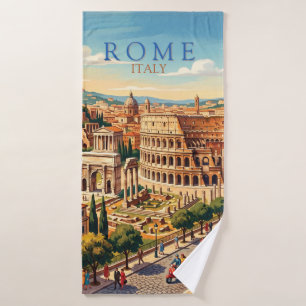 Rom Italien Kolosseum Reise Kunst Vintage Badhandtuch Set