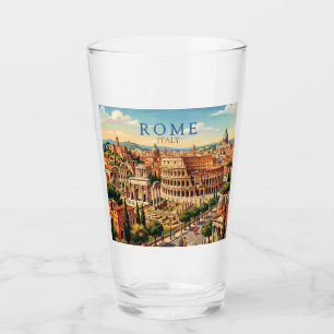 Rom Italien Kolosseum Reise Kunst Vintage Glas