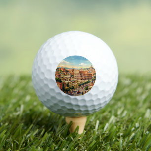 Rom Italien Kolosseum Reise Kunst Vintage Golfball