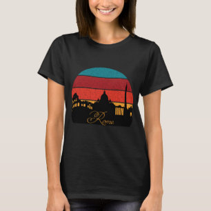 Rom Italien Kolosseum Retro Reise T-Shirt