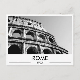 Rom Italien Kolosseum Schwarz-Weiß-Foto Grußkarte Postkarte