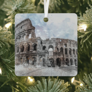 Rom Italien Kolosseum Vintag Metal Ornament Italie Aus Metall