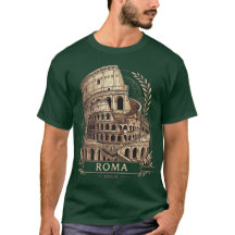Rom Italien Kolosseum Vintage Reise Grafik T-Shirt