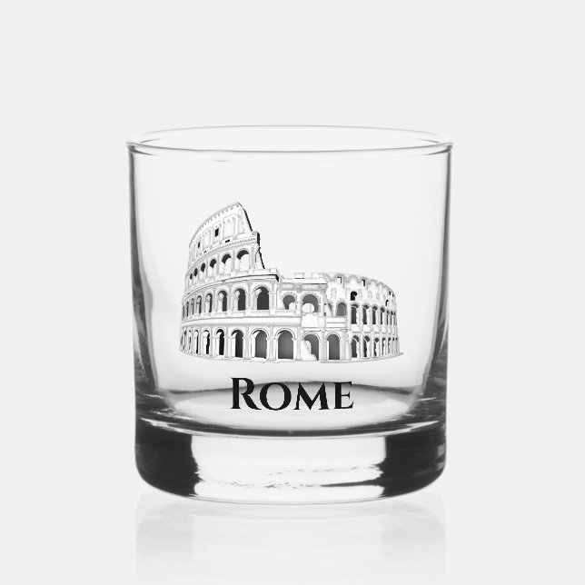 Rom Italien Kolosseum Whiskyglas (Vorderseite)